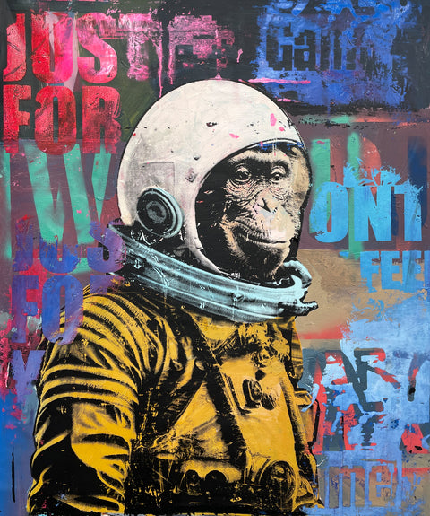 GALACTIC PRIMATE 47"x39.3"