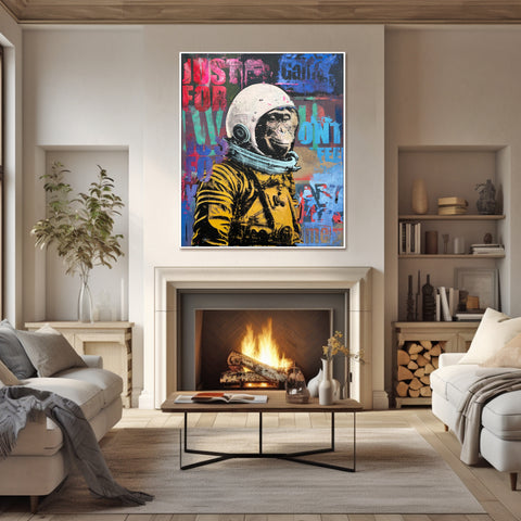 GALACTIC PRIMATE 47"x39.3"