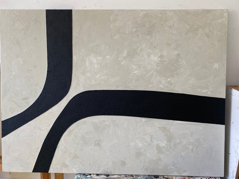 ELEGANT CURVES 40"x54" by Farida
