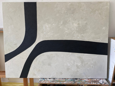 ELEGANT CURVES 40"x54" by Farida