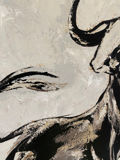 POWER OF BULL 32"x32" by Farida