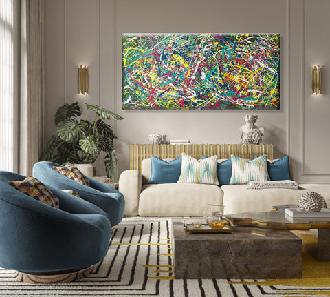 RHYTHMIC RIOT 30"x60" by Kryvonos